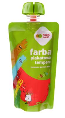 Opakowanie Farba plakatowa tempera 100 ml czerwony Happy Color
