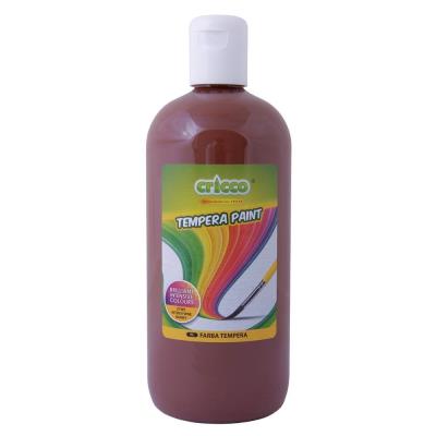 Farba tempera 500ml brązowa CRICCO. Wydawca: Cricco. SmakLiter.pl Opakowanie Farba tempera 500ml brązowa CRICCO