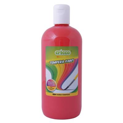 Farba tempera 500ml czerwona CRICCO. Wydawca: Cricco. SmakLiter.pl Opakowanie Farba tempera 500ml czerwona CRICCO