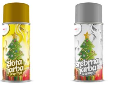Opakowanie Farba w sprayu srebrna 250ml