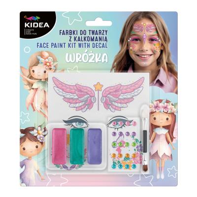 Opakowanie Farbki do twarzy z kalkomanią Wróżka KIDEA