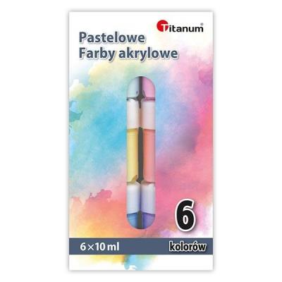 Opakowanie Farby akrylowe pastelowe 6 kolorów