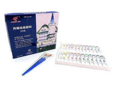 Opakowanie Farby akrylowe w tubkach 24 kolory