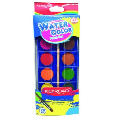 Opakowanie Farby akwalerowe z pędzelkiem 12 kolorów
