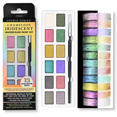 Opakowanie Farby akwarele 12 kolorów Kameleon Peter Pauper Press