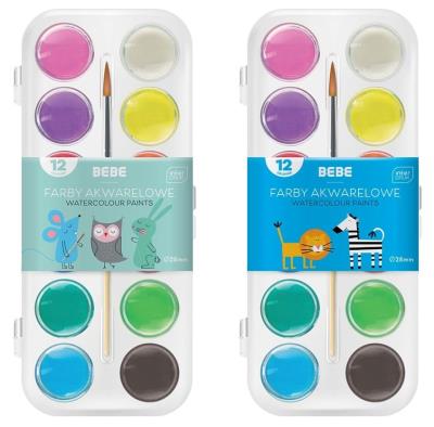 Opakowanie Farby akwarelowe BB Kids 12 kolorów