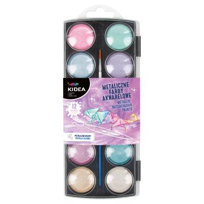 Opakowanie Farby akwarelowe metaliczne 12 kolorów