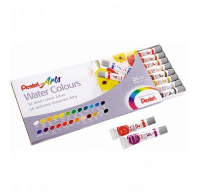 Opakowanie Farby akwarelowe w tubach 24 kolory PENTEL