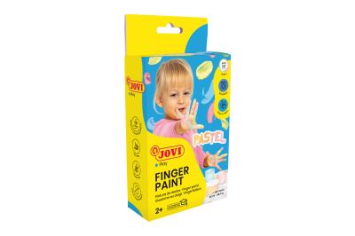 Farby do malowania palcami 6x35ml Pastel JOVI. Wydawca: JOVI. SmakLiter.pl Opakowanie Farby do malowania palcami 6x35ml Pastel JOVI