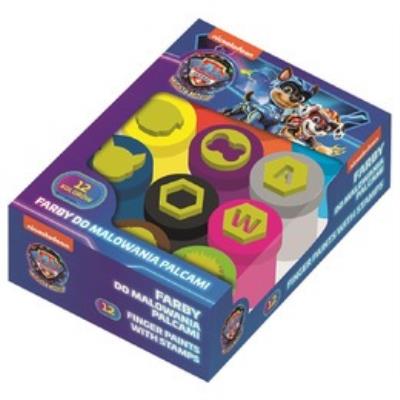 Opakowanie Farby do malowania palcami Psi Patrol 12 kolorów 15 ml