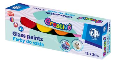 Opakowanie Farby do szkła Astra Creativo 12x20 ml