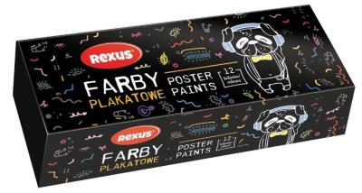 Opakowanie Farby plakatowe 20ml 12 kolorów