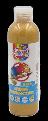 Opakowanie Farby plakatowe 250ml.brokatowe złote Otocki