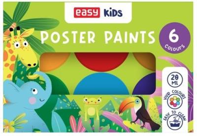 Opakowanie Farby plakatowe 6 kolorów EASY
