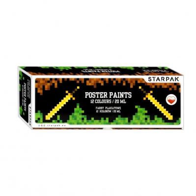 Opakowanie Farby plakatowe Pixel Game 12 kol/20ml