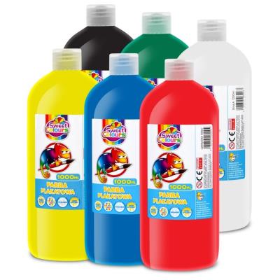 Opakowanie Farby plakatowe w butelkach 1000ml 6 kolorów