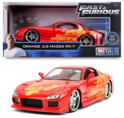 Opakowanie Fast & Furious Orange JL5 Mazda RX-7 1:24