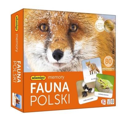 Fauna Polski memory. Wydawca: Adamigo. SmakLiter.pl Opakowanie Fauna Polski memory