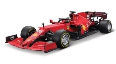 Opakowanie Ferrari Racing Helmet 2021 55 Sainz 1:18 BBURAGO