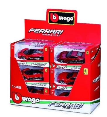 Opakowanie Ferrari różne rodzaje 1:43 BBURAGO