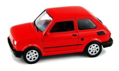 Fiat 126p 1:27 czerwony WELLY. Wydawca: Welly. SmakLiter.pl Opakowanie Fiat 126p 1:27 czerwony WELLY