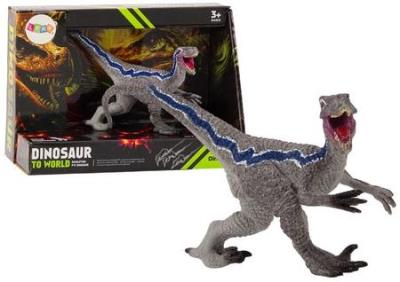 Opakowanie Figurka dinozaura kolekcjonerska velocitaptor siwy