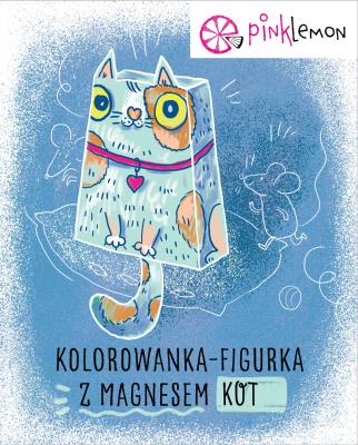 Opakowanie Figurka do kolorowania z magnesem Kot