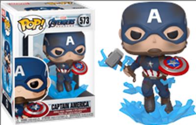 Opakowanie Figurka Marvel Endgame Captain America with Broken Shield & Mjolnir Funko POP