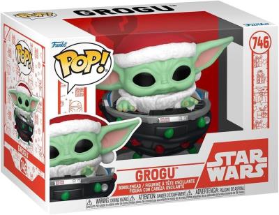 Opakowanie Figurka Star Wars Mandalorian Grogu Holiday Pram Funko Pop