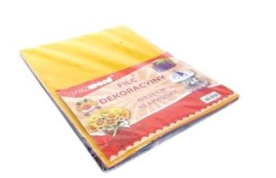Opakowanie Filc dekoracyjny MIX kolorów A3 10szt