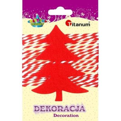 Opakowanie Filcowa choinka czerwona