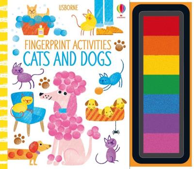 Fingerprint Activities Cats and Dogs. Autor: Watt Fiona. SmakLiter.pl Okładka książki Fingerprint Activities Cats and Dogs