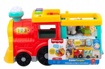 Opakowanie Fisher Price Edukacyjny pociąg ze zwierzątkami