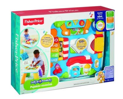 Fisher Price. Stolik interaktywny. Wydawca: Fisher- Price. SmakLiter.pl Opakowanie Fisher Price. Stolik interaktywny
