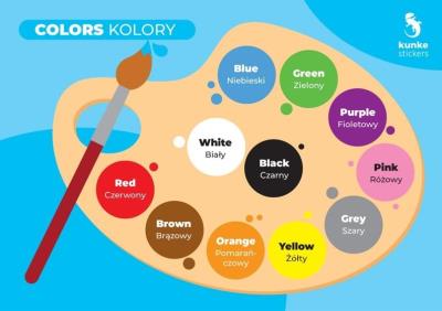 Opakowanie Fiszki do języka angielskiego - Kolory 3szt