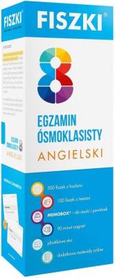 Fiszki. Egzamin ósmoklasisty. Autor: Katarzyna Kmieć-Krzewniak. SmakLiter.pl Okładka książki Fiszki. Egzamin ósmoklasisty