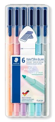 Opakowanie Flamaster Triplus 1 mm PASTEL 6 szt. w etui Staedtler