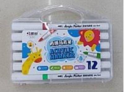 Opakowanie Flamastry akrylowe PVC 12 kolorów