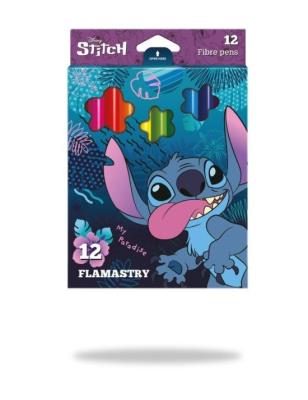 Flamastry Disney Core Stitch 12 kolorów. Wydawca: Patio. SmakLiter.pl Opakowanie Flamastry Disney Core Stitch 12 kolorów