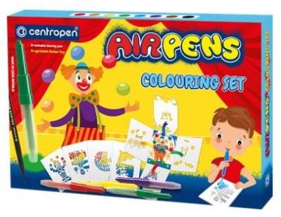 Opakowanie Flamastry dmuchane 9szt + 9 szablonów