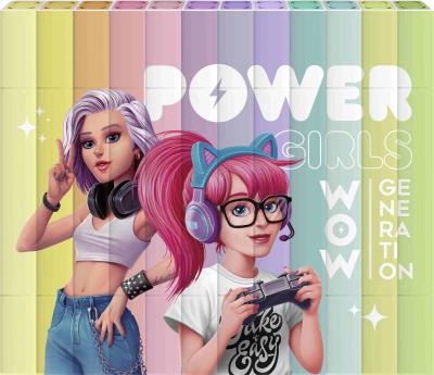 Flamastry dwustronne 12 kolorów WOW00060. Wydawca: Kids Euroswan. SmakLiter.pl Opakowanie Flamastry dwustronne 12 kolorów WOW00060