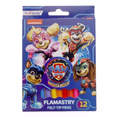 Opakowanie Flamastry Psi Patrol 12 kolorów
