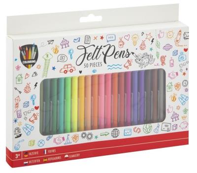 Opakowanie Flamastry w pudełku 50 kolorów