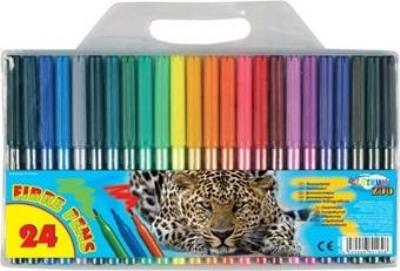 Flamastry Zoo 24 kolory. Wydawca: Centrum. SmakLiter.pl Opakowanie Flamastry Zoo 24 kolory