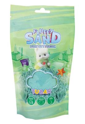 Fluffy Sand 90g puszysty piasek zielony. Wydawca: Tuban. SmakLiter.pl Opakowanie Fluffy Sand 90g puszysty piasek zielony