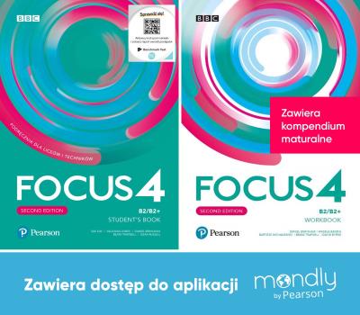 Okładka książki Focus Second Edition 4. Komplet Podręcznik + Zeszyt ćwiczeń + dostęp Mondly