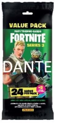 Fortnite TC 3 24 karty + bonus. Wydawca: Panini. SmakLiter.pl Opakowanie Fortnite TC 3 24 karty + bonus