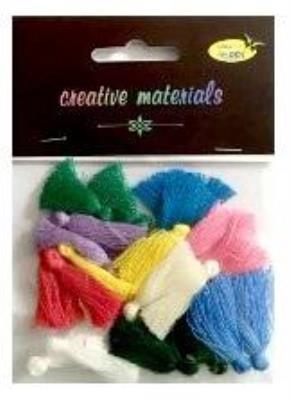 Opakowanie Frędzle w intensywnych kolorach 3cm 20szt