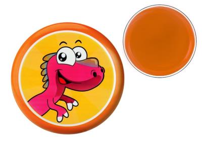Opakowanie Frisbee z Dinozaurem pomarańczowy 20cm