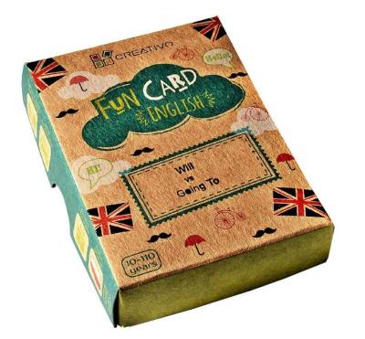 Fun Card English Will vs Going To CREATIVO. Autor: Dwornik Paweł. SmakLiter.pl Okładka książki Fun Card English Will vs Going To CREATIVO